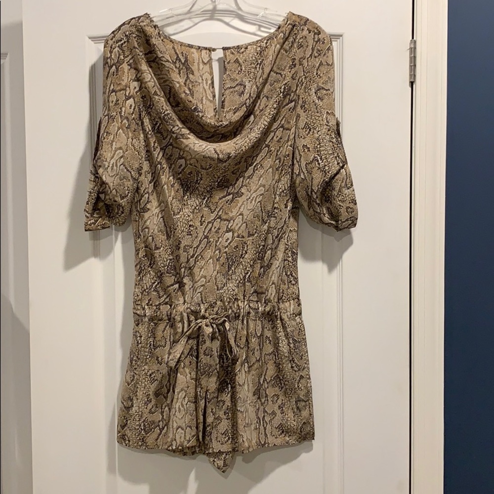 Snakeskin pattern romper